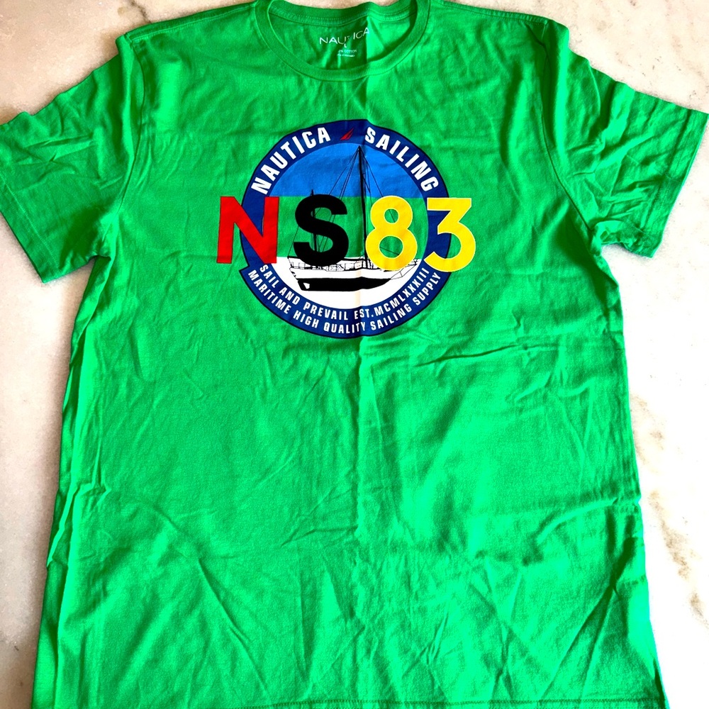 Nautica Green NS83 Sailing Tee